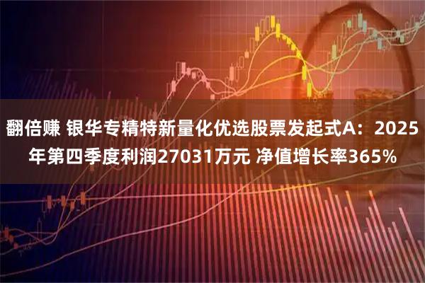 翻倍赚 银华专精特新量化优选股票发起式A：2025年第四季度利润27031万元 净值增长率365%