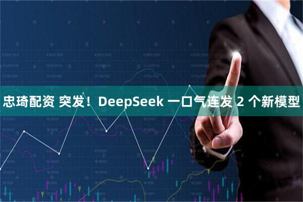 忠琦配资 突发！DeepSeek 一口气连发 2 个新模型