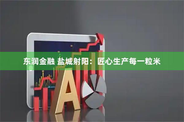 东润金融 盐城射阳：匠心生产每一粒米